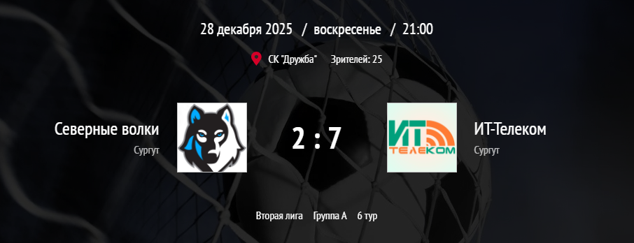 Северные Волки (2:7) ИТ-Телеком