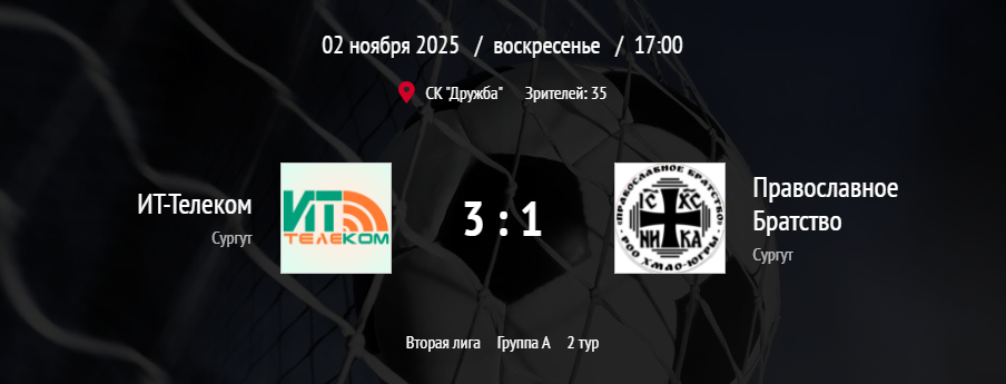 ИТ-Телеком (3:1) Православное Братство